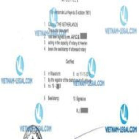Apostille document of Netherlands Dutch